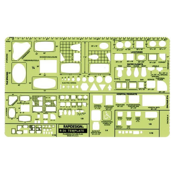 RapiDesign Plumbing Fixture Plan Template