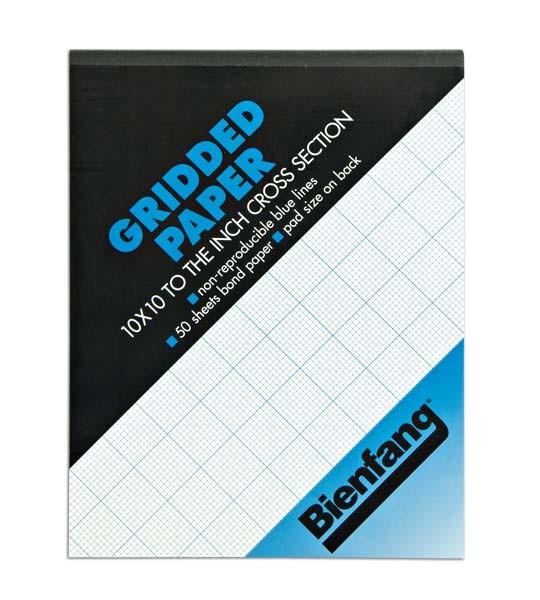 Bienfang Grid Paper 4x4, 8x8 & 10x10 Grid Pads