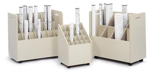 Safco Wood Core Mobile Roll Files