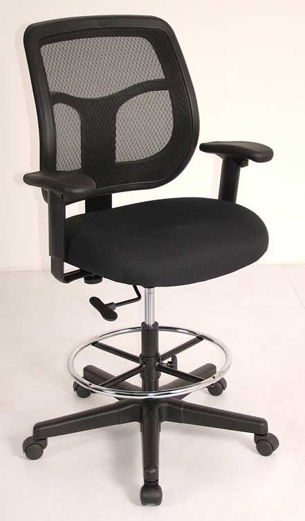 Eurotech Apollo Mesh Back Drafting Stool