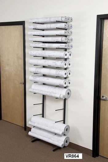 Vis-I-Rack Vertical Roll Storage Rack