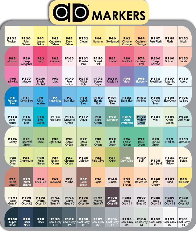 Chartpak Individual Markers (0 - 177)